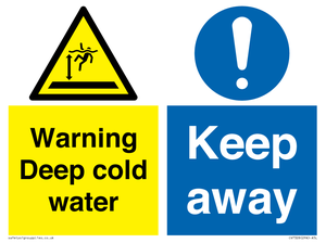 CV7328: Warning Deep cold water Keep away