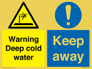 CV7328: Warning Deep cold water Keep away