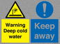 CV7328: Warning Deep cold water Keep away