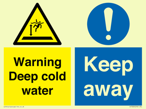 CV7328: Warning Deep cold water Keep away