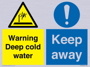 CV7328: Warning Deep cold water Keep away