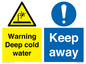 CV7328: Warning Deep cold water Keep away