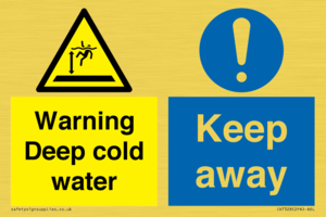 CV7328: Warning Deep cold water Keep away