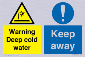 CV7328: Warning Deep cold water Keep away