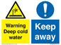 CV7328: Warning Deep cold water Keep away