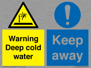 CV7328: Warning Deep cold water Keep away