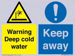 CV7328: Warning Deep cold water Keep away