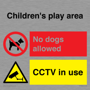 CV7376: Children's play area. No dogs allowed, CCTV in use