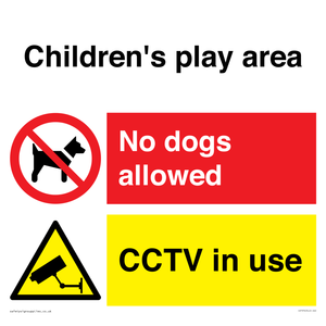 CV7376: Children's play area. No dogs allowed, CCTV in use
