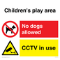 CV7376: Children's play area. No dogs allowed, CCTV in use