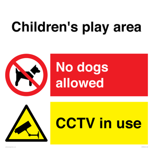 CV7376: Children's play area. No dogs allowed, CCTV in use