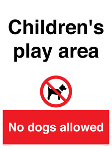 CV7378: Children's play area. No dogs allowed