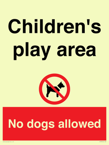 CV7378: Children's play area. No dogs allowed