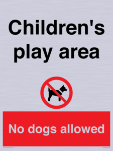 CV7378: Children's play area. No dogs allowed
