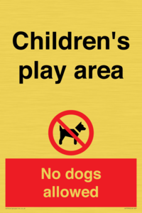 CV7378: Children's play area. No dogs allowed