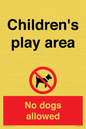 CV7378: Children's play area. No dogs allowed