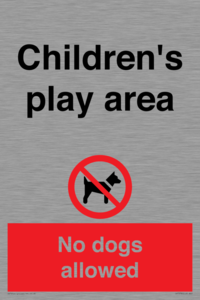 CV7378: Children's play area. No dogs allowed