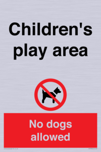 CV7378: Children's play area. No dogs allowed