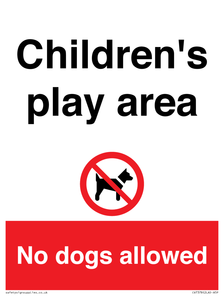 CV7378: Children's play area. No dogs allowed