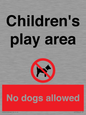 CV7378: Children's play area. No dogs allowed