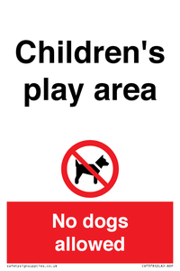 CV7378: Children's play area. No dogs allowed
