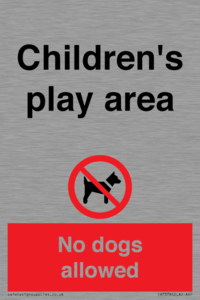 CV7378: Children's play area. No dogs allowed