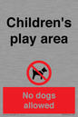 CV7378: Children's play area. No dogs allowed