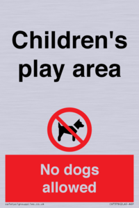 CV7378: Children's play area. No dogs allowed