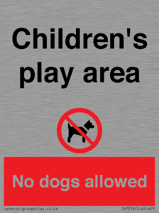 CV7378: Children's play area. No dogs allowed