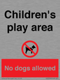 CV7378: Children's play area. No dogs allowed
