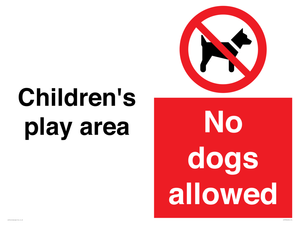 CV7378: Children's play area. No dogs allowed