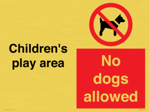 CV7378: Children's play area. No dogs allowed