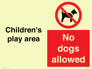 CV7378: Children's play area. No dogs allowed