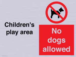 CV7378: Children's play area. No dogs allowed