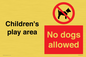 CV7378: Children's play area. No dogs allowed