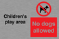 CV7378: Children's play area. No dogs allowed