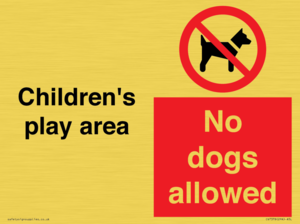 CV7378: Children's play area. No dogs allowed