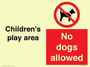 CV7378: Children's play area. No dogs allowed