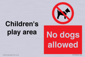 CV7378: Children's play area. No dogs allowed