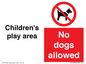 CV7378: Children's play area. No dogs allowed