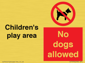CV7378: Children's play area. No dogs allowed