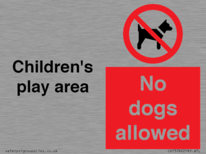 CV7378: Children's play area. No dogs allowed