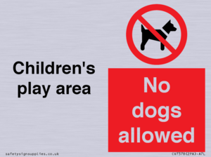 CV7378: Children's play area. No dogs allowed