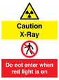 CV7386: Caution X-Ray. Do not enter when red light is on