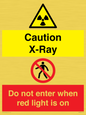 CV7386: Caution X-Ray. Do not enter when red light is on