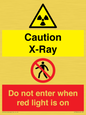 CV7386: Caution X-Ray. Do not enter when red light is on