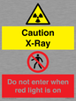 CV7386: Caution X-Ray. Do not enter when red light is on