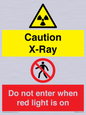 CV7386: Caution X-Ray. Do not enter when red light is on