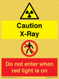 CV7386: Caution X-Ray. Do not enter when red light is on