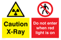 CV7386: Caution X-Ray. Do not enter when red light is on